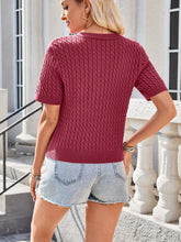 Button Up Short Sleeve Cardigan