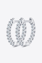 Moissanite 925 Sterling Silver Earrings Silver One Size
