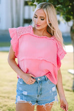 Square Neck Exposed Seams Blouse Woman Blouses