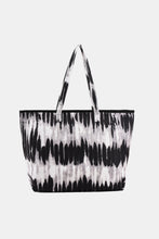Printed PU Leather Tote Bag Black One Size