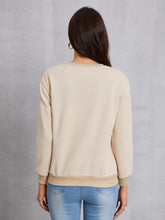 Round Neck Dropped Shoulder Sweatshirt Woman Sweatshirts