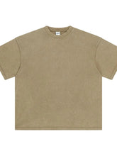 Men's Round Neck Half Sleeve T-Shirt Khaki