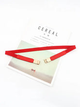 PU Elastic Skinny Belt Belts