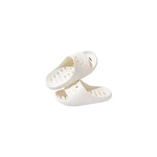 Open Toe Platform Slippers Cream Woman Slippers