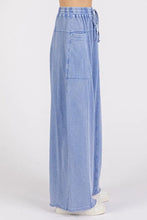 Mittoshop Mineral Wash Elastic Waist Baarrel Leg Baggy Pants