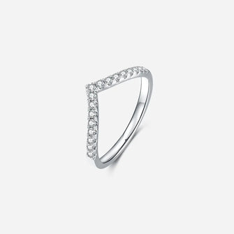 Moissanite 925 Sterling Silver Ring Silver