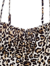 Smocked Leopard Midi Cami Dress Casual Dresses