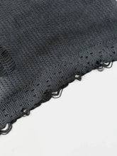 Men's Distressed Hem Knit Sweater Vest Mens Tops