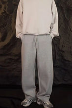 Men's Drawstring Straight-Leg Sweatpants Dark Gray