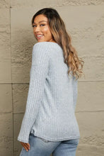 Mandy Buttoned Hem Detail Ribbed Top Woman T Shirts