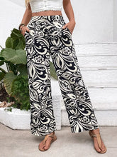 Printed Wide Leg Pants Woman Pants