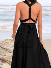 Surplice Sleeveless Ruched Midi Dress Casual Dresses