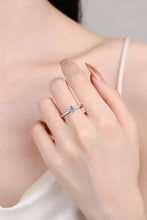 Moissanite Rhodium-Plated Solitaire Ring Rings
