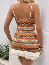 Ruffled Printed Mini Cami Dress Casual Dresses