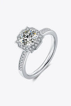 1 Carat Moissanite Platinum-Plated Ring Silver Rings