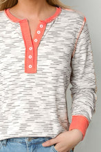 Contrast Long Sleeve Top