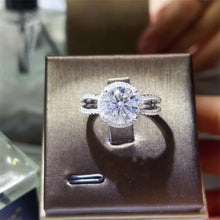 2 Carat 925 Sterling Silver Moissanite Ring Silver