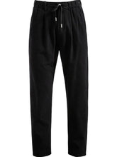 Men's Drawstring Straight Pants Black