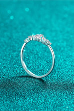 Adored Moissanite Rhodium-Plated Ring Rings
