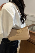 Bow Trim PU Leather Shoulder Bag Shoulder Bags