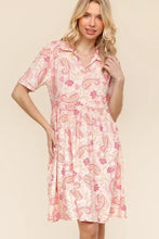 Haptics Fit and Flare Paisley Print Knit Dress Casual Dresses