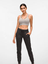 Dark Gray Athletic Joggers for Women with Pockets Machine Washable