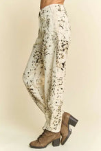 Davi & Dani Abstract Tie Dye Dot Lace Detail Barrel Pants Woman Pants