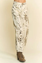 Davi & Dani Abstract Tie Dye Dot Lace Detail Barrel Pants Woman Pants