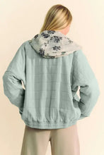 Davi & Dani Quilted Zip Up Dropped Shoulder Jacket Woman Outerwear