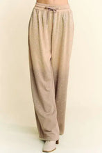 Davi & Dani Rhinestone Drawstring Wide Leg Pants Woman Pants