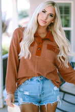 Half-Button Collared Long Sleeve Top Woman Blouses