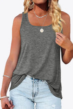 Curved Hem Square Neck Tank Tanks & Camis