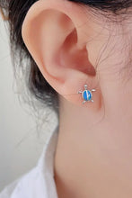 Opal Turtle 925 Sterling Silver Stud Earrings Earrings