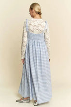 Davi & Dani Plaid Smocking Sleeveless Maxi Dress Casual Dresses