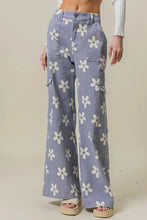 BiBi Flower Printed Side Pocket Wide Pants DUSTY LAVENDER