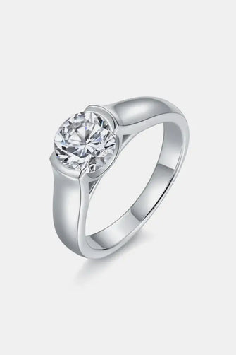 1.5 Carat Moissanite 925 Sterling Silver Ring Silver Rings