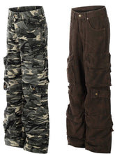 Men's Camouflage Cargo Wide Leg Pants