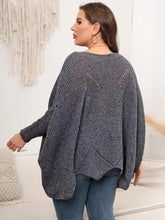 Plus Size Round Neck Batwing Sleeve Sweater Sweater Pullovers