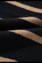 Striped Button Down Long Sleeve Cardigan Woman Outerwear