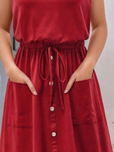 Full Size Round Neck Sleeveless Tank Dress Plus Size Casual Dresses
