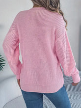 Cable-Knit Long Sleeve Cardigan Casual Dresses