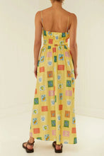 Printed Square Neck Maxi Cami Dress