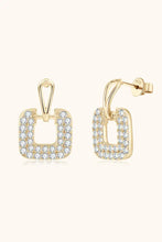 1.68 Carat Moissanite 925 Sterling Silver Drop Earrings Gold One Size Earrings
