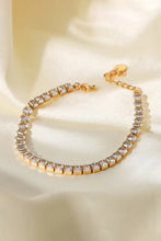 Inlaid Zircon 18K Gold Plated Bracelet Necklaces