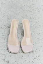 DDK Make Myself Clear Mule Block Heels Woman Slippers