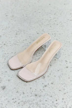 DDK Make Myself Clear Mule Block Heels Woman Slippers