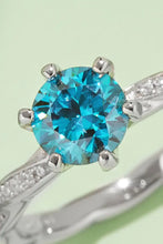 1 Carat Moissanite Contrast 925 Sterling Silver Ring Rings