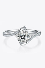 1 Carat Moissanite 925 Sterling Silver Twisted Ring Rings