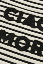 Decorative Button Striped Long Sleeve Sweatshirt Woman Sweatshirts