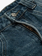 Men's Pearl Embellished Wide Leg Denim Shorts Denim Shorts